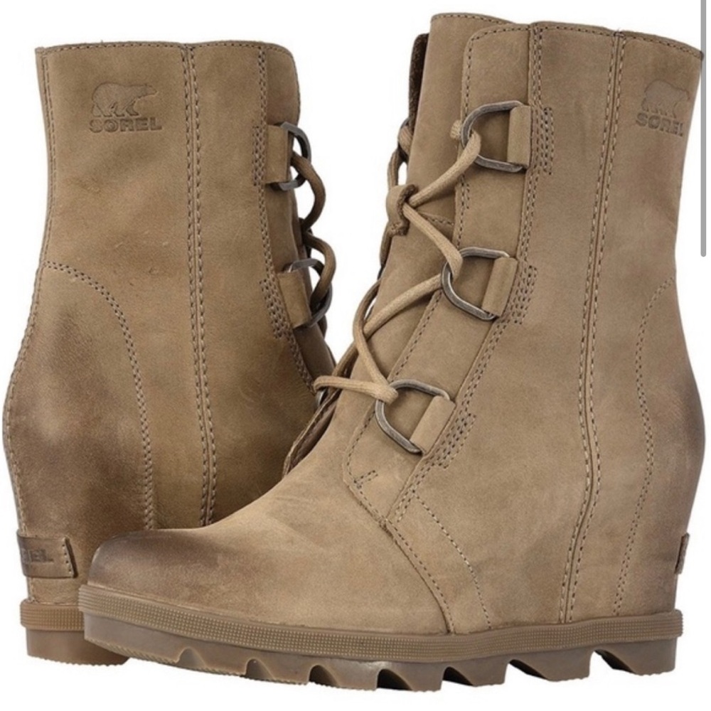 Sorel Joan of Arctic Waterproof Wedge Boot Color: ELK, Size: 9,